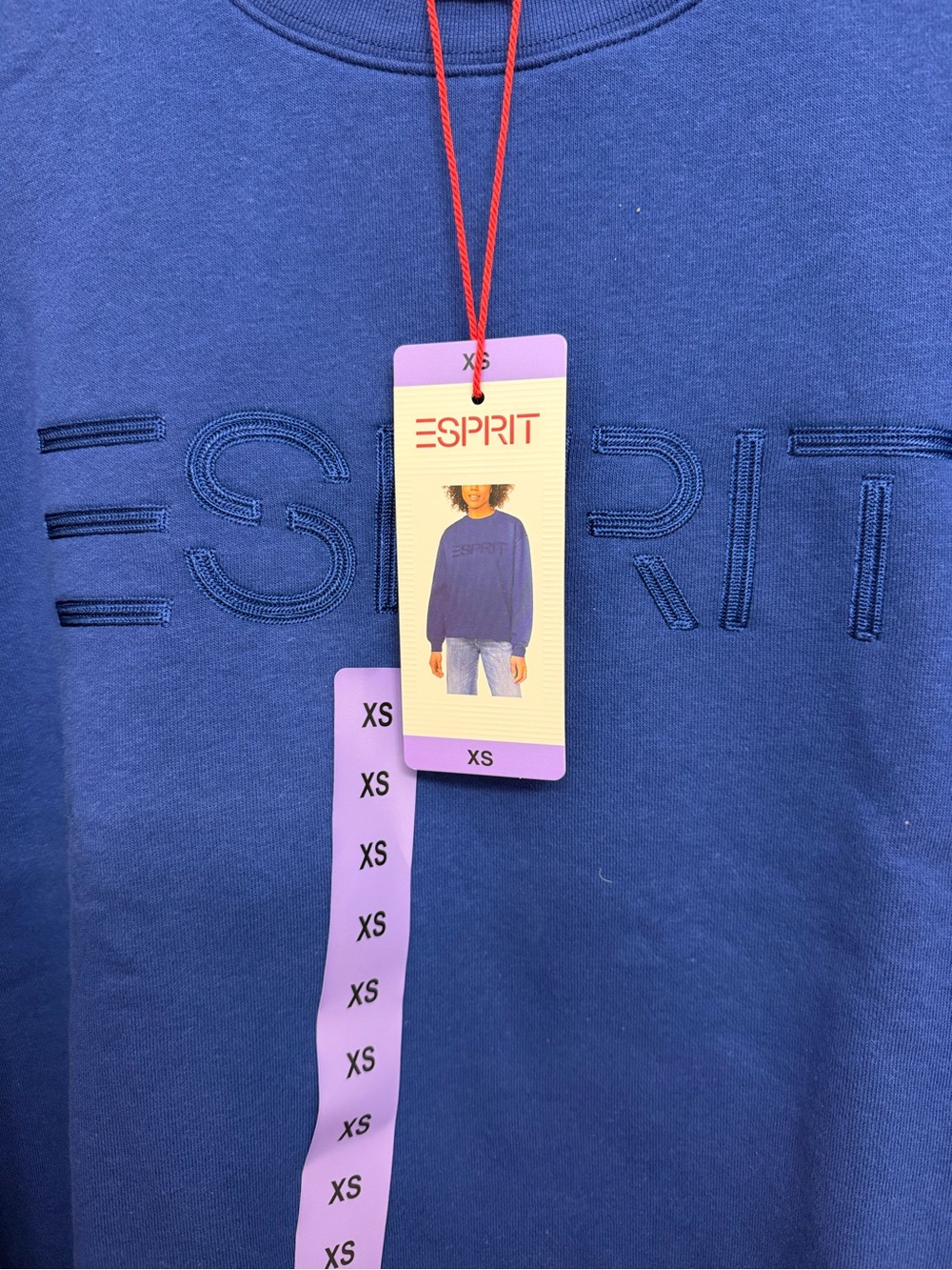 NWT ESPRIT Crewneck Sweater in Cobalt Blue XS